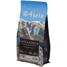 Akela 80:20 Suffolk Duck Complete Working Dog Food (80% DUCK, 31% FRESHLY PREPARED)