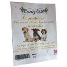 Country Kibble Wet Chicken & Rice Working Dog Puppy Food 10 Trays VAT FREE