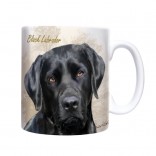 Dog Owner Gift Black Labrador Mug Chunky Style