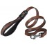 Ferplast Giotto Padded Leather Dog Lead 20mm x 120cm Brown
