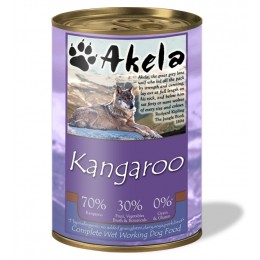 Akela Croquettes complètes sans céréales pour chiens de travail 70% Kangourou 400g