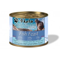 Akela Grain-Free Complete Wet Cat Food Fish Feast 190g