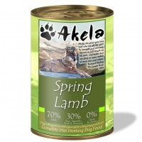 Akela Nourriture humide complète sans céréales pour chiens de travail 70% agneau 400g