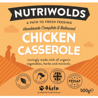 NutriWolds Raw Chicken Casserole Complete and Balanced - FEDIAF - 500g Chunky