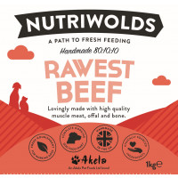 NutriWolds Raw Rawest Beef - Working Dog 1 kg Chunky