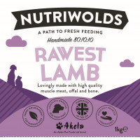 NutriWolds Raw Rawest Lamb - Working Dog 1 kg Chunky