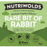 NutriWolds Raw Rare Bit Of Rabbit Complete and Balanced - Working Dog 1 kg Extra Fine