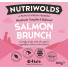 NutriWolds Raw Salmon Brunch Complete and Balanced - FEDIAF - 500g Chunky