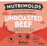 NutriWolds Raw Unroasted Beef Complete and Balanced - FEDIAF - 500g Chunky