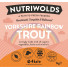 NutriWolds Raw Yorkshire Rainbow Trout Complete and Balanced-  Working Dog 1kg Chunky